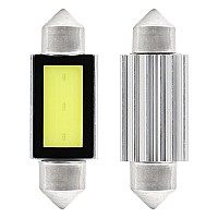 LED-diodilamput autoon - Blister 2x LED CANBUS - C5W C10W C3W 39mm 3xCOB 12V White _ auto / lisävarusteet / tarvikkeet