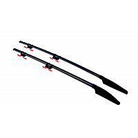 Universal roof rails black color for cars with mounting points _ car / accessories