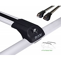 Car roof rack on manufacturer rails - PAW V1 with lock _ car / accessories