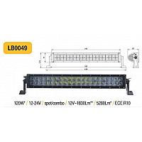 Lisävarusteinen LED ajovalo 120W (5258Lm) _ auto / lisävarusteet / tarvikkeet