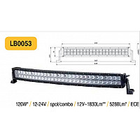 LED additional light curved 120W (5258Lm) _ car / accessories