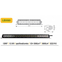 Lisävarusteinen LED ajovalo 120W (3900Lm) _ auto / lisävarusteet / tarvikkeet
