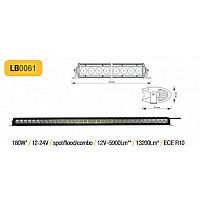 Lisävarusteinen LED ajovalo 180W (5900-13200Lm) _ auto / lisävarusteet / tarvikkeet