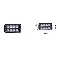 LED Strobo, flash light 8W R65 ECR10 _ car / accessories