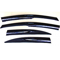 SPORT Adhesive windshield / Deflector 4 pcs. black TOYOTA COROLLA _ car / accessories