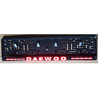 CAR LICENCE PLATE HOLDER WITH BRAKE, STOP LIGHT - DAEWOO _ car / accessories