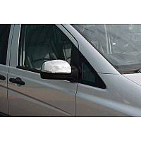 Stainless steel mirror covers, trim MERCEDES VITO W639 (2010-2014) _ car / accessories
