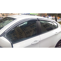 Adhesive windshield / deflector 4 pcs. with chrome molding BMW X6 E71 _ car / accessories