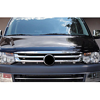 Stainless steel front grill covers, trim 4pcs. VOLKSWAGEN T5 (2010-2015) _ car / accessories