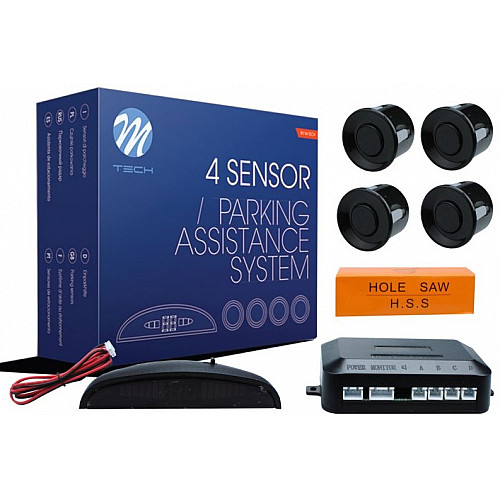 Parking sensors black color M-TECH CP4B