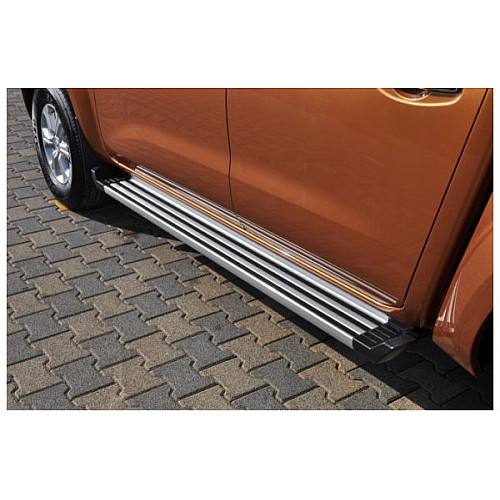 Footboard, side step RONESANS SILVER for DODGE RAM 1500 (2009-2018) _ car / accessories