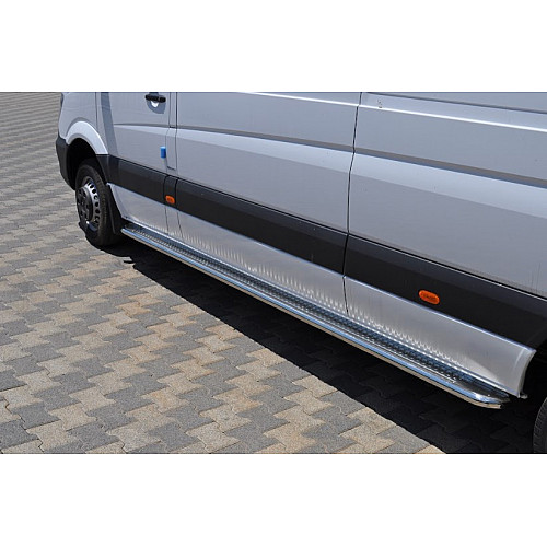 Stainless steel footboard, side step HECTOR for PEUGEOT EXPERT LONG, TOYOTA PROACE LONG 2017+, OPEL VIVARO LONG 2019+ _ car / accessories