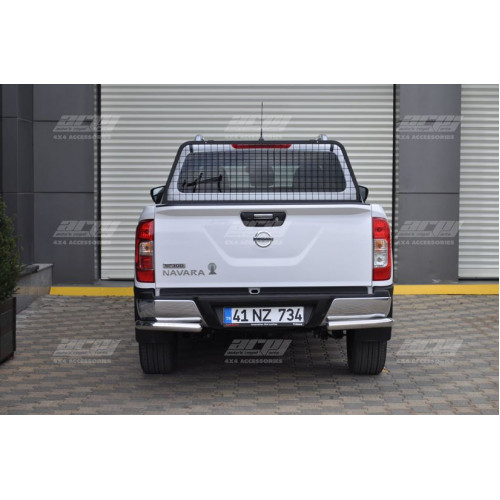 Pickup takatuulusin teräksestä, lavakaari SEPARATOR 40x40cm 2mm profiili NISSAN NAVARA D23 2015+ _ auto / lisävarusteet / tarvikkeet