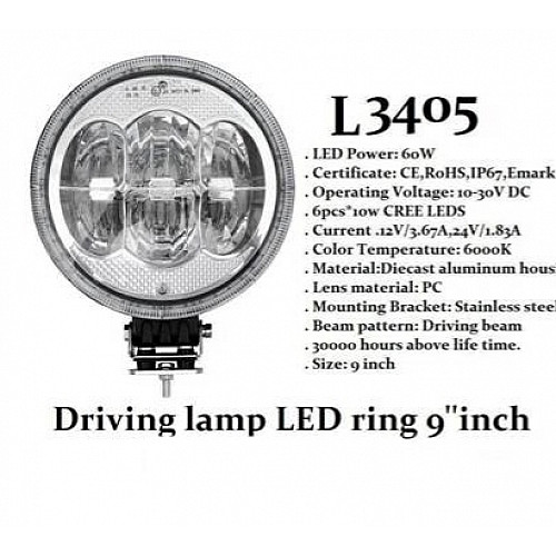 Lisävarusteinen LED ajovalo 60W _ auto / lisävarusteet / tarvikkeet