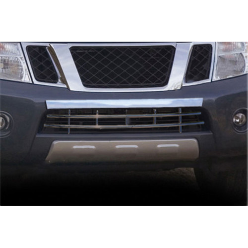 Stainless steel Front bumper cover, trim Nissan Navara (2006-2013) _ car / accessories