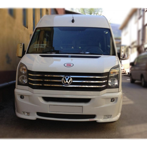 Stainless steel front grill covers, trim VOLKSWAGEN CRAFTER 2011-2016 _ car / accessories