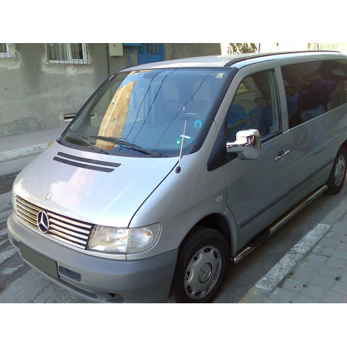 Stainless steel front grill covers, trim MERCEDES-BENZ VITO 638 (1996-2003) _ car / accessories