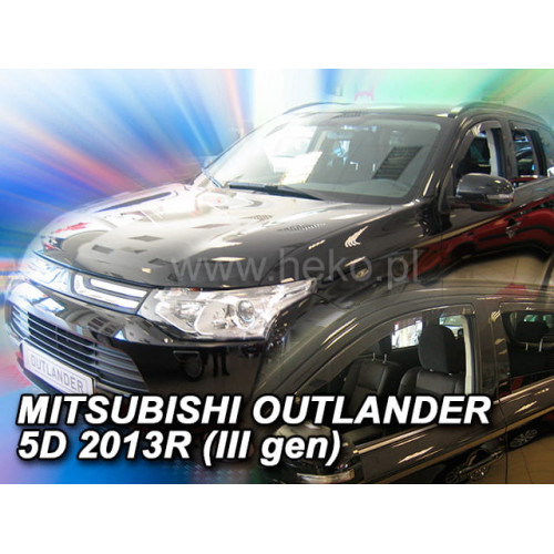 HEKO Windshield / Deflector 4 pcs. MITSUBISHI OUTLANDER 2012+ _ car / accessories