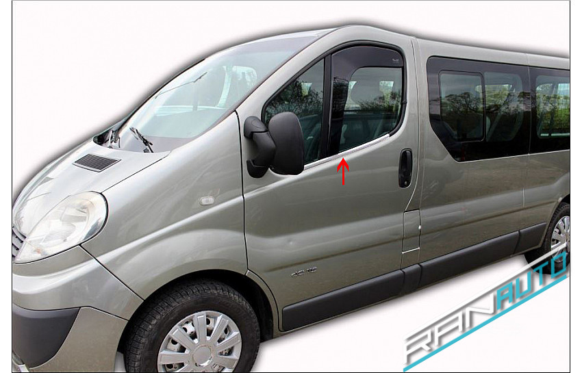 Chrome ABS plastic mirror covers, trim RENAULT TRAFIC, OPEL VIVARO, NISSAN  PRIMASTAR (2001-2014) _ car /